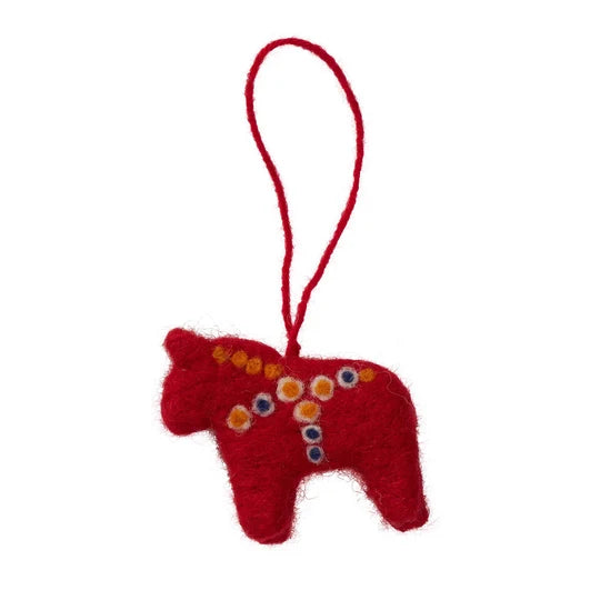 Felt Dalahast Ornament