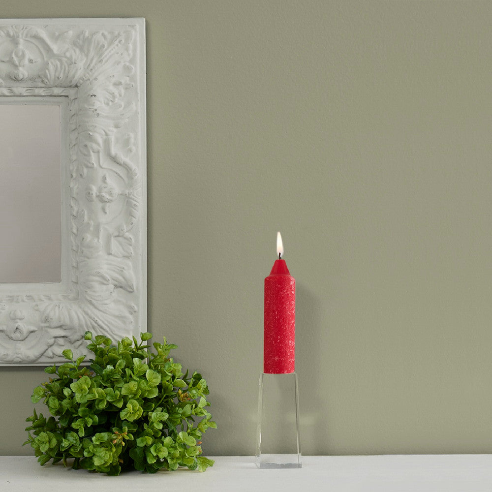 Root Collenette Candle Red 5"