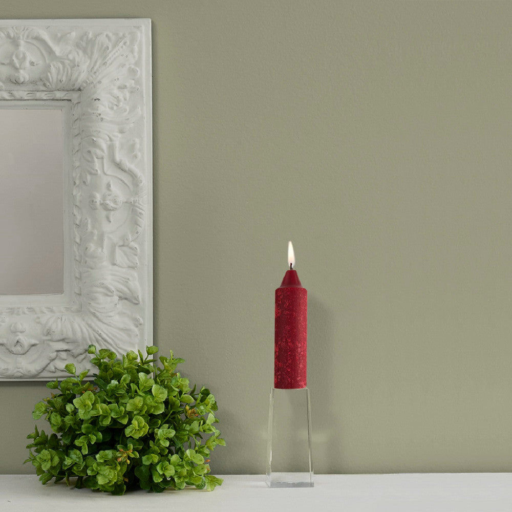 Root Collenette Candle Garnet 5"