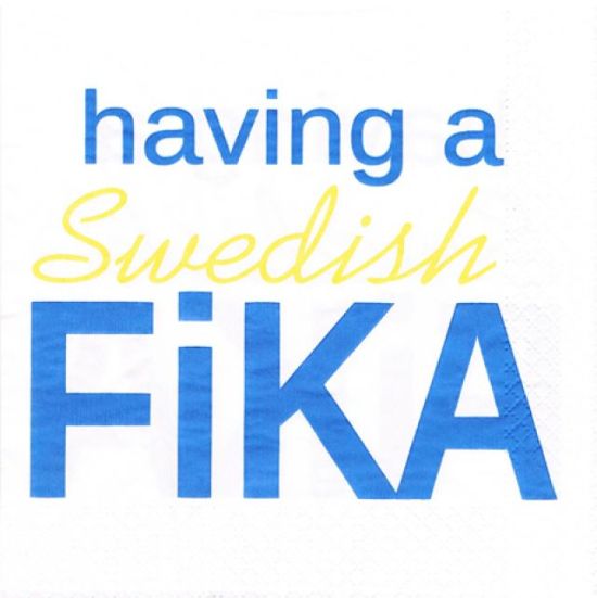 Having a Swedish Fika Lunch Napkin
