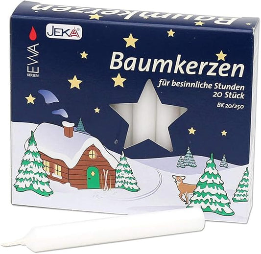 Chime / Tree White Candles Set of 20