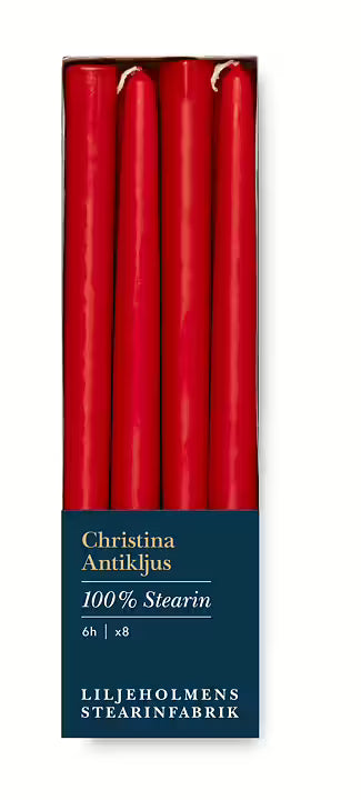 Llijeholmens Taper Candle Red