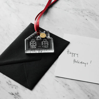 2025 Orrefors Annual Holiday Ornament Gingerbread House