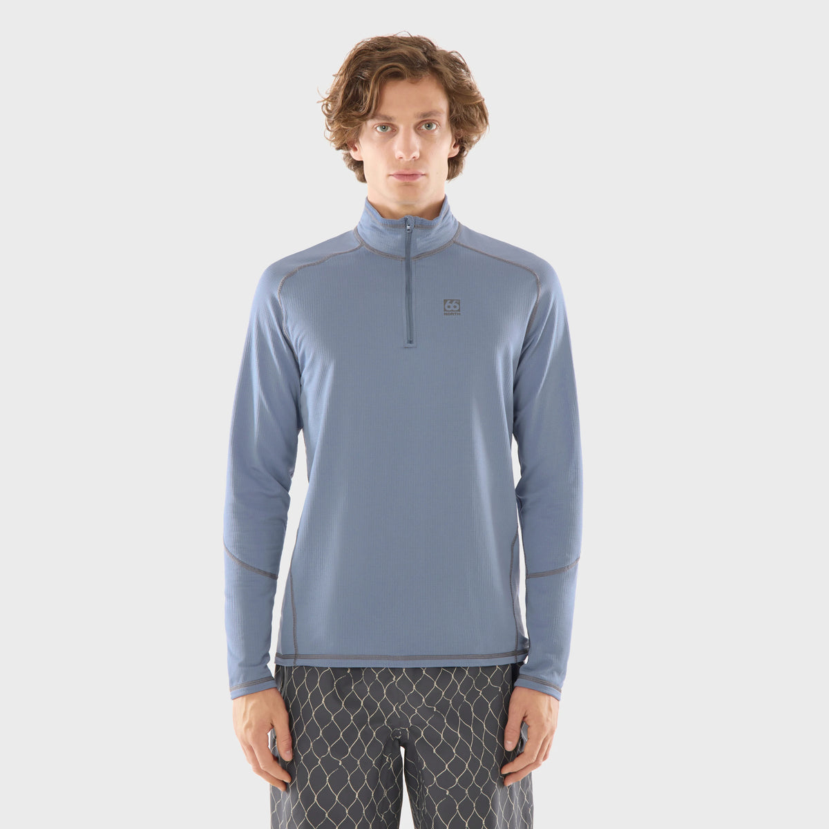 66°North Men's Grettir Zip Neck Sweater