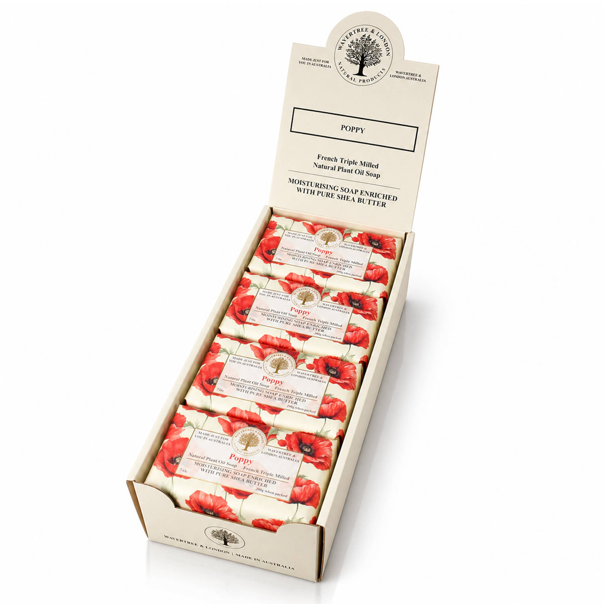 Wavertree & London Poppy Luxury Soap Bars