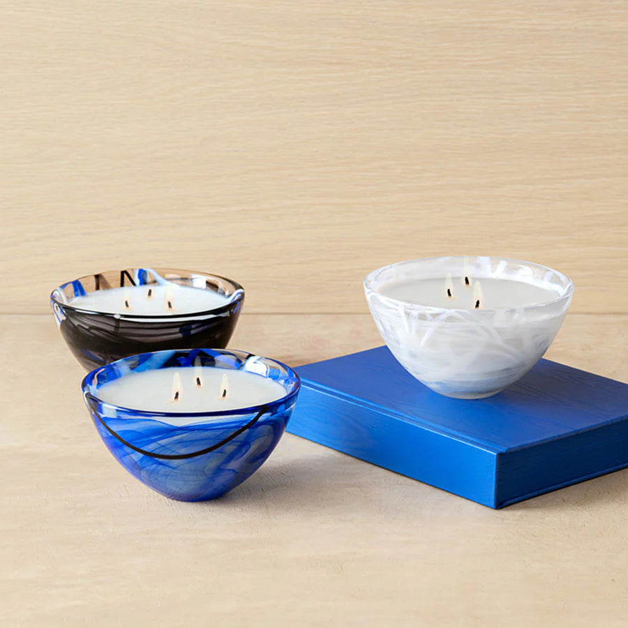 Kosta Boda Contrast Bowl with Candle