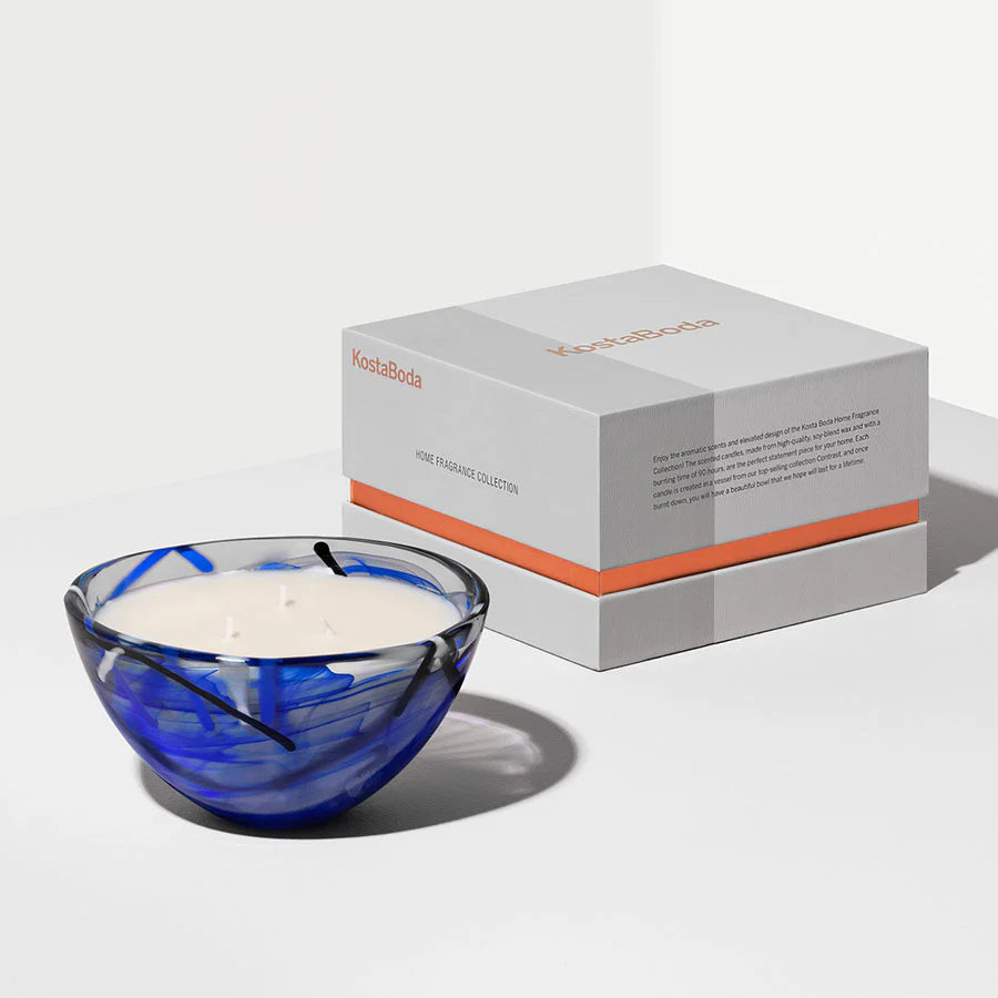 Kosta Boda Contrast Bowl with Candle