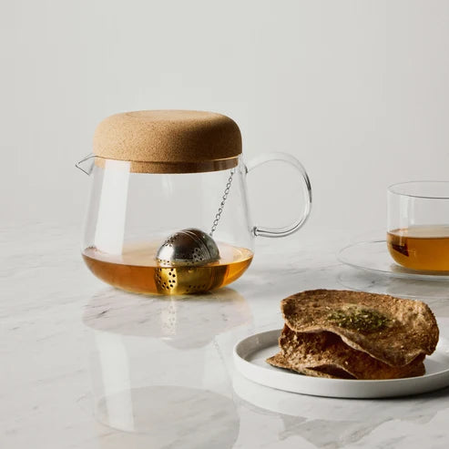 Kosta Boda Viva Teapot with Cork Lid