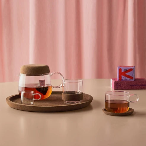Kosta Boda Viva Teapot with Cork Lid