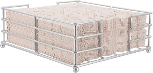 Napkin Holder Caddy Silver