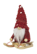 Santa on Sleigh with Red Hat