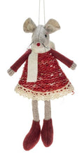 Mouse w/ Red Dress Ornament