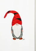 Gnome with Red Hat Quilled Card