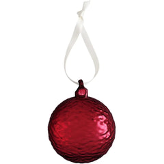 Cooee Ornament Red Glass Ball