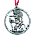 Troll w/Walking Stick Pewter Ornament Norway