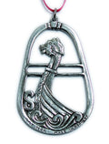 Viking Ship Pewter Ornament Norway Dragon Head