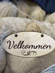 Welcome Sign Engraved Wood Aurora North Home