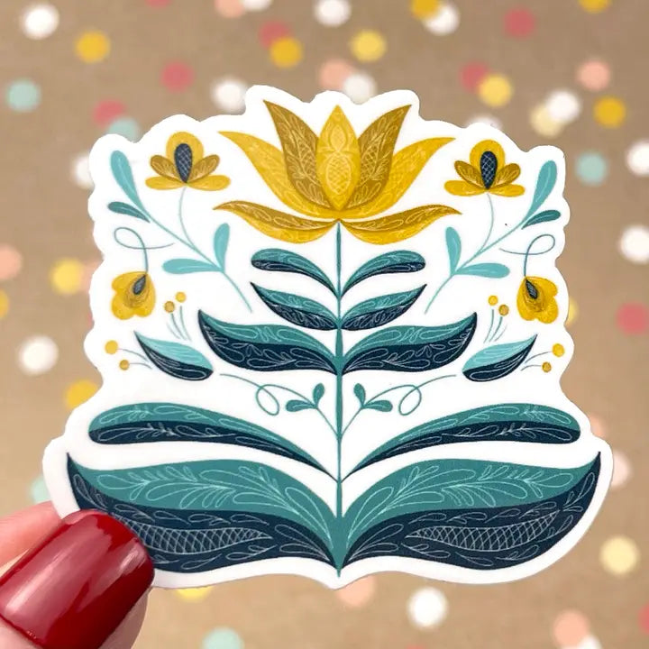 Sticker Scandi Flower
