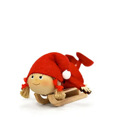 Elf Girl on Sled