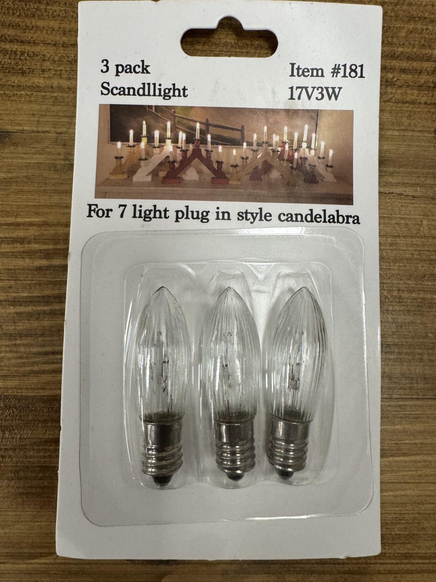 Light Bulbs 7 Light 17V Candelabra Scandlight
