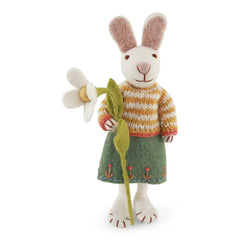 Gry & Sif Bunny White Girly Skirt & Snowdrop Flower