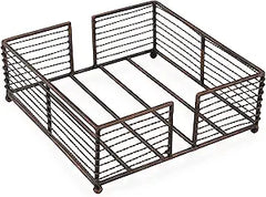 Napkin Holder Caddy Twisted Wire Copper