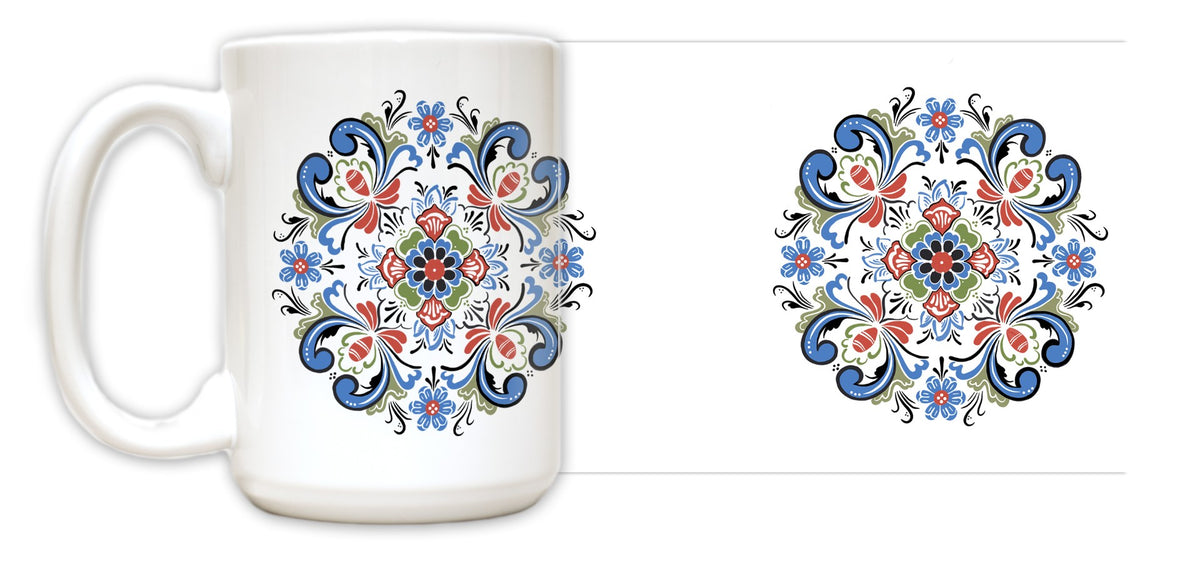 Mug Colorful Rosemaling