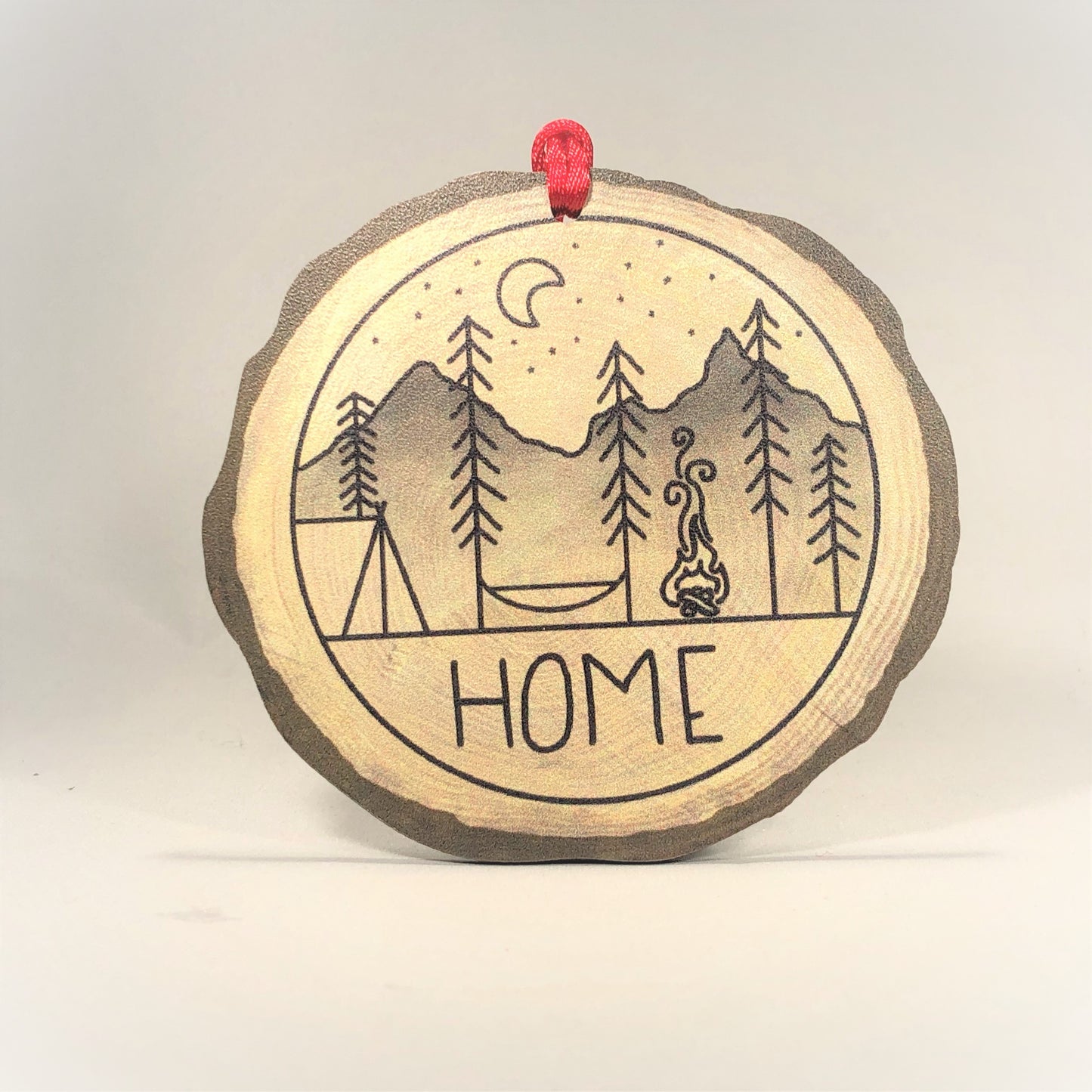 Wood Circle Ornament Talla