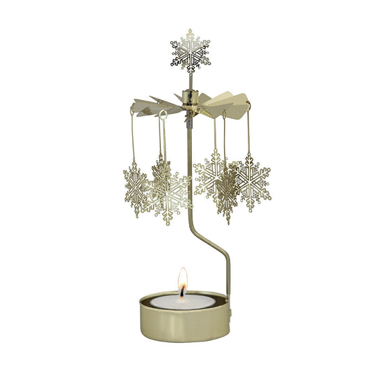 Rotary Candle Snowstar Gold