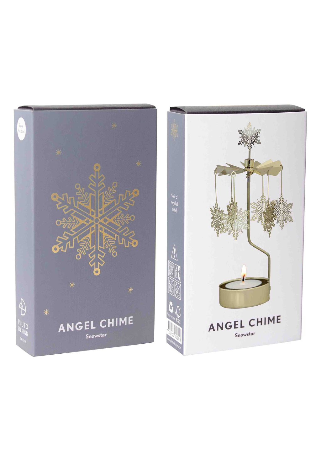 Rotary Candle Snowstar Gold