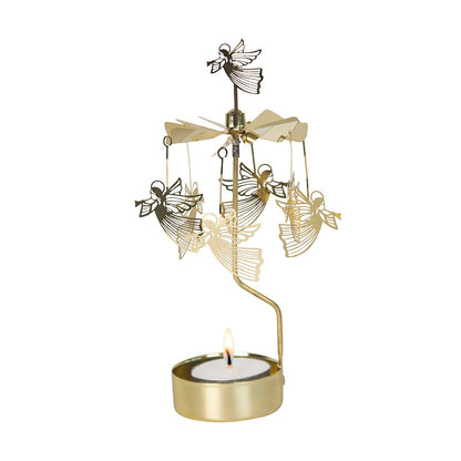 Rotary Candle Flying Angel Gold
