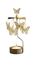 Rotary Candle Butterfly Gold