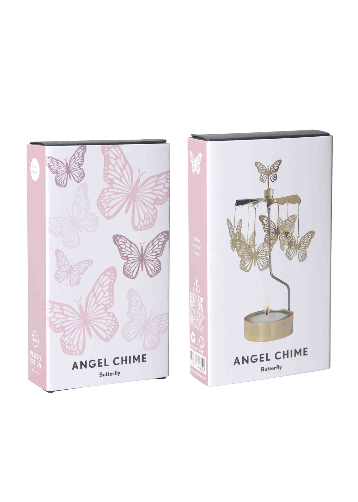 Rotary Candle Butterfly Gold