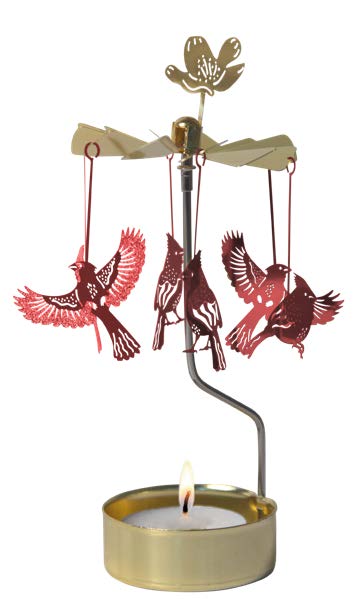 Rotary Candle Cardinal Red