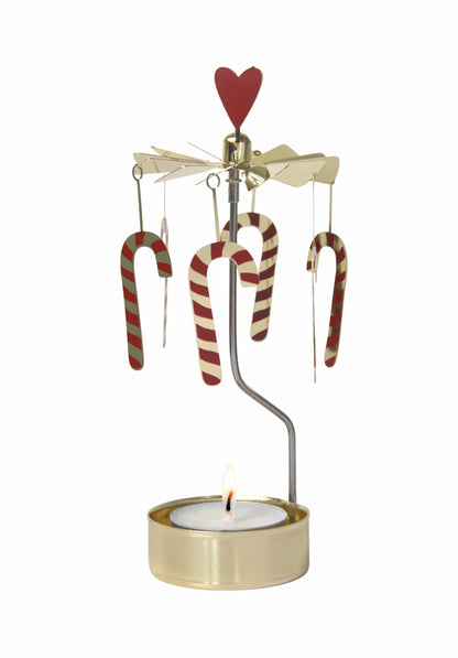Rotary Candy Cane Candle Holder