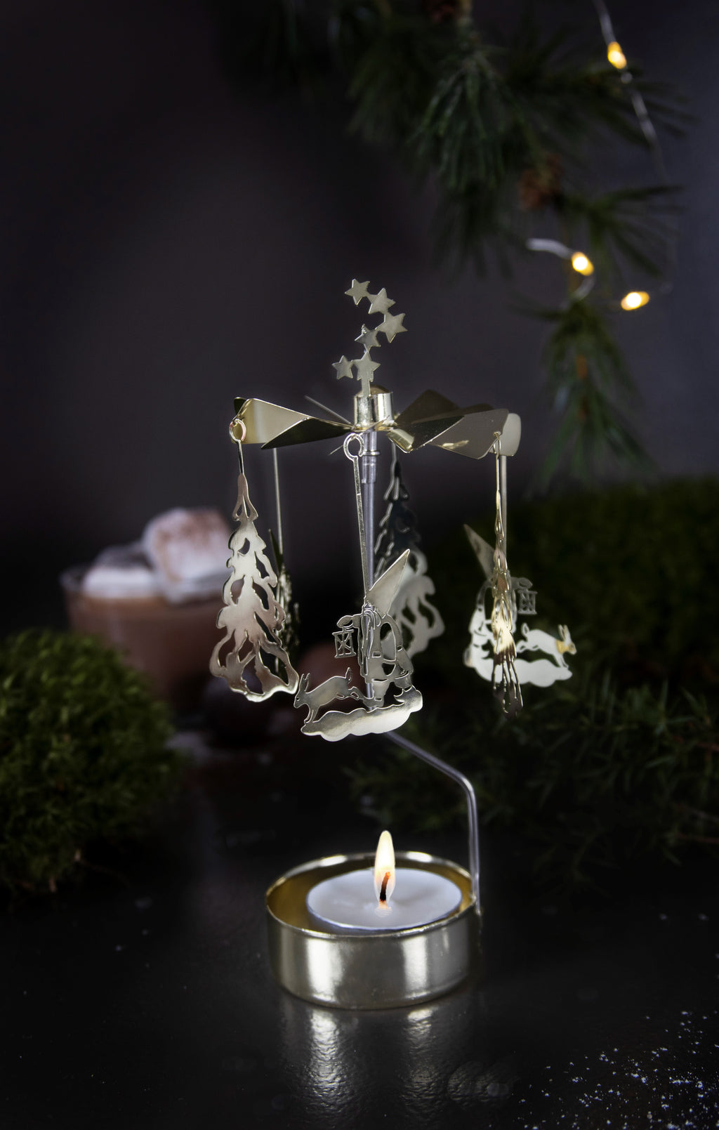 Rotary Candle Tomte Winterland