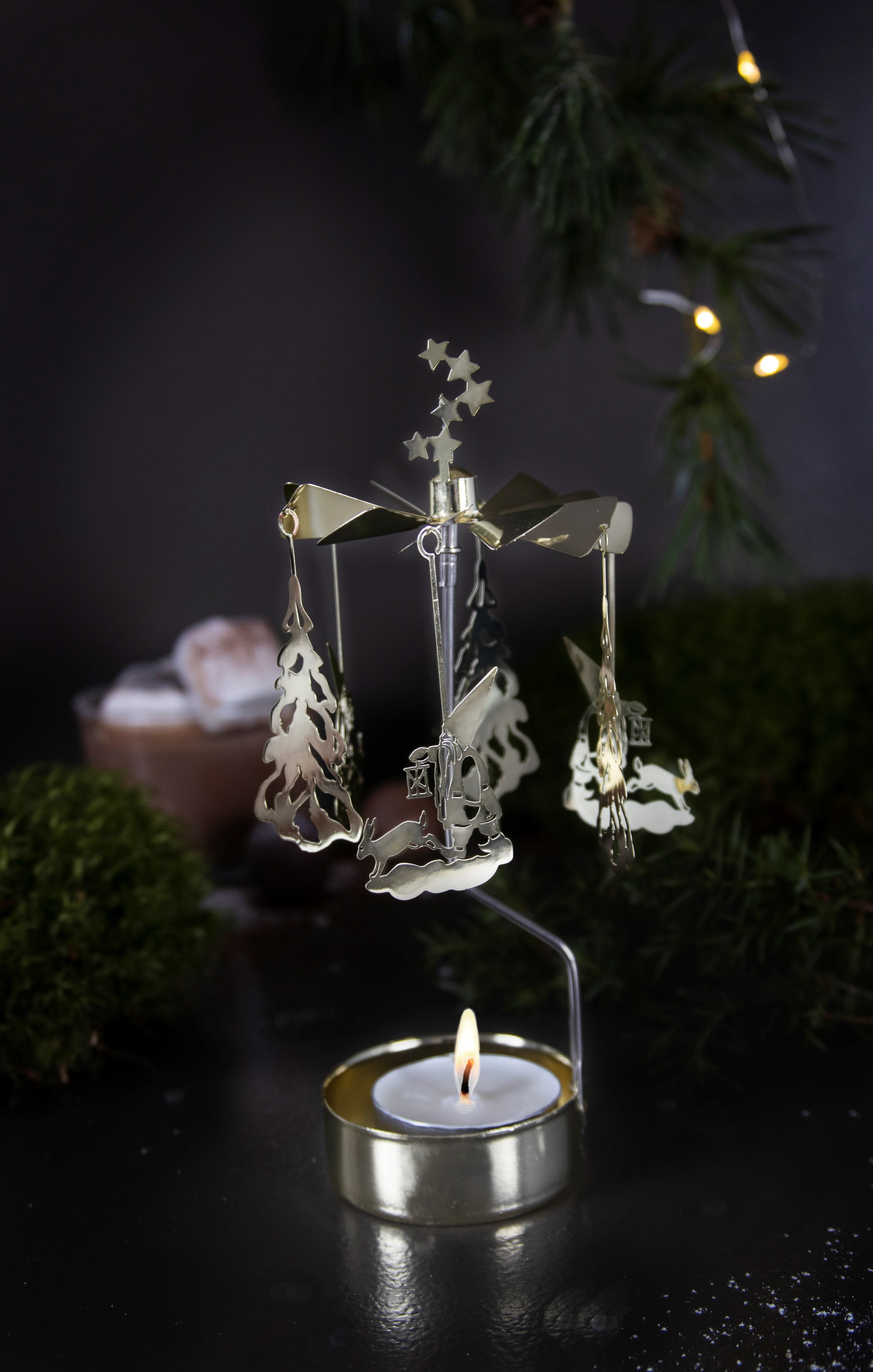 Rotary Candle Tomte Winterland