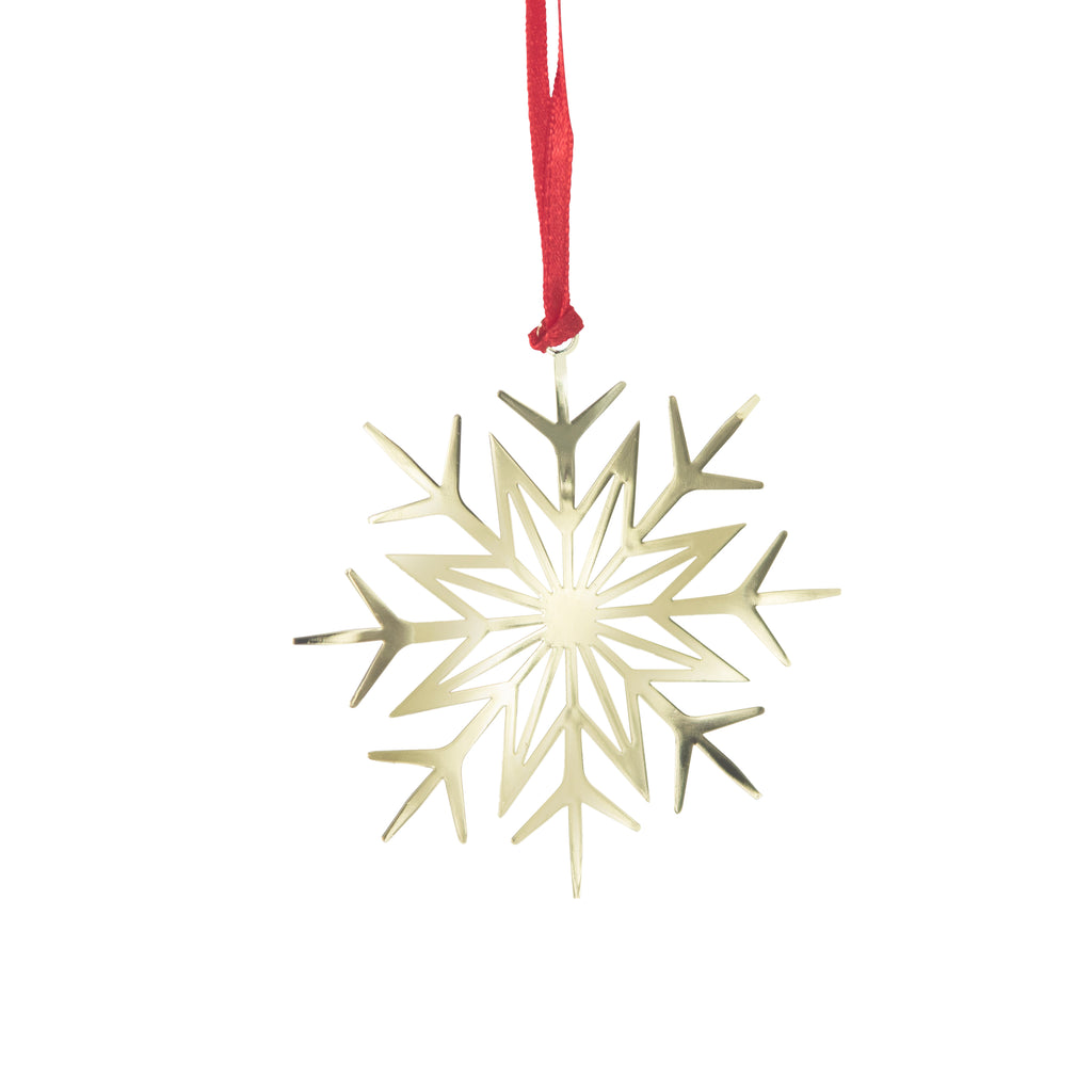 Metal Decoration Winter Star Gold