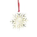 Metal Decoration Winter Star Gold