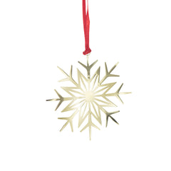 Metal Decoration Winter Star Gold