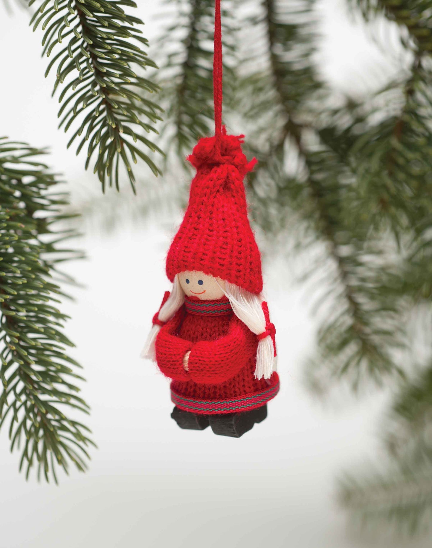 Tomte Ornament Black Shoes