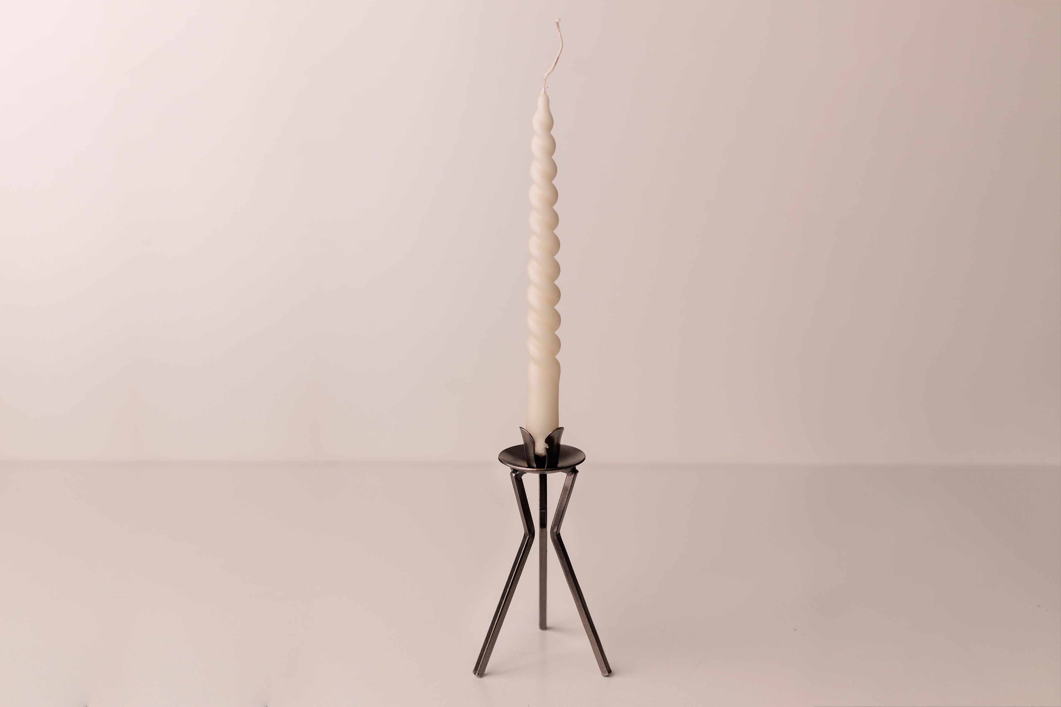 Danish Iron Tripod Taper Holder