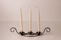 Danish Iron Viking Ship Candleholder