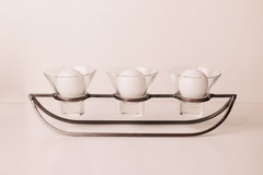 Danish Iron Boat Candleholder