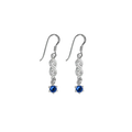 Sylvsmidja Infinity Earrings with Blue Crystal - Crossings 200