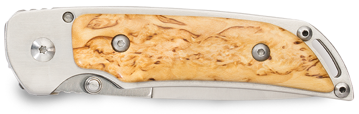 Marttini Folding Knife Curly Birch