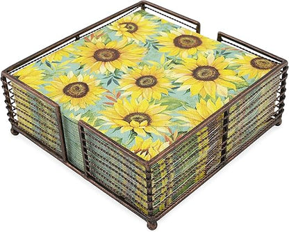 Napkin Holder Caddy Twisted Wire Copper