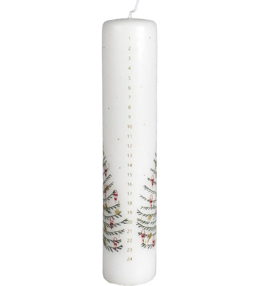 Tall Advent Candle Christmas Tree Gold
