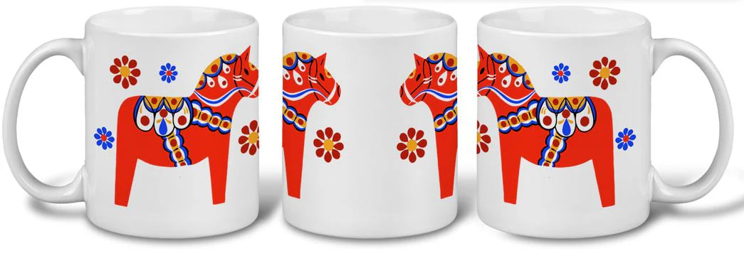 Mug Dala Horse Red