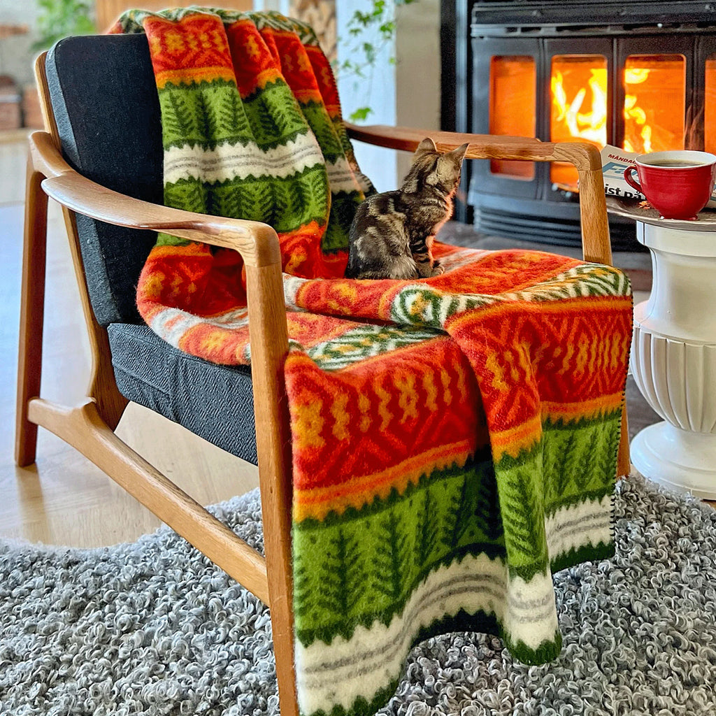 Kerstin Landstrom Wool Blanket Mora Mult